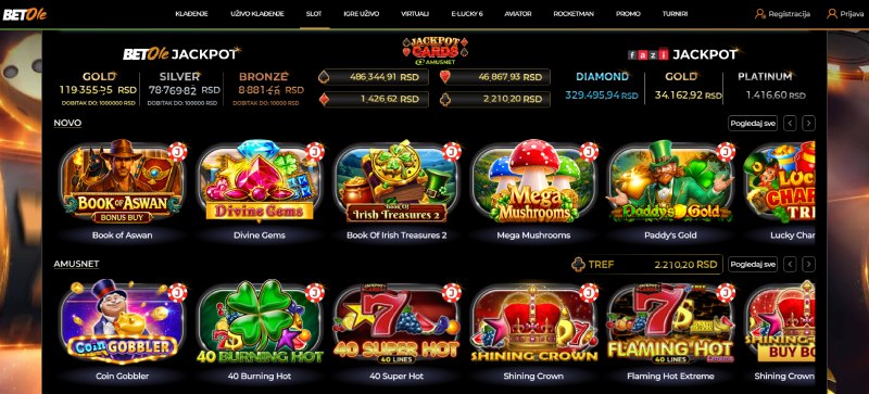 BetOle casino igre