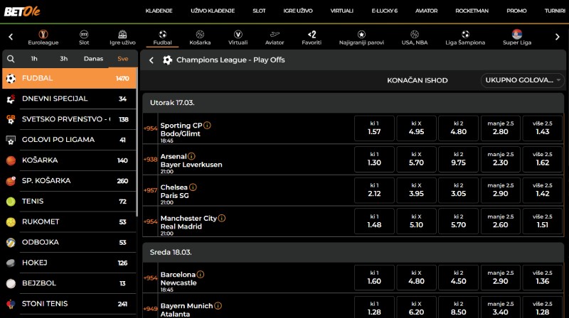 Betole kladionica website