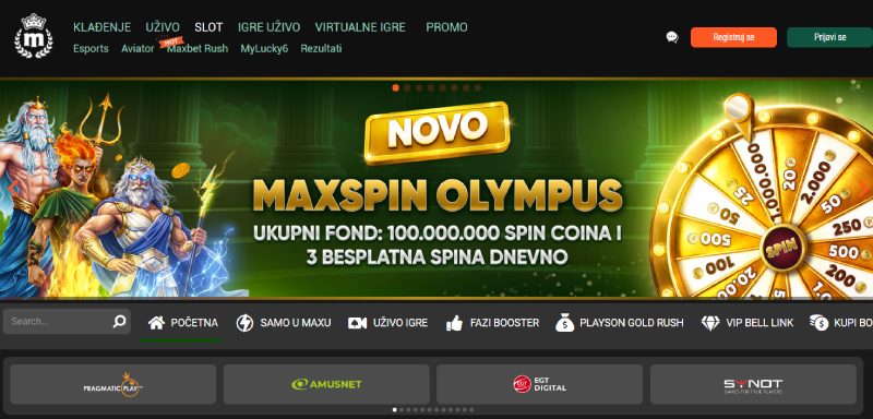 MaxBet casino igre
