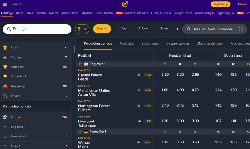 MozzartBet kladionica