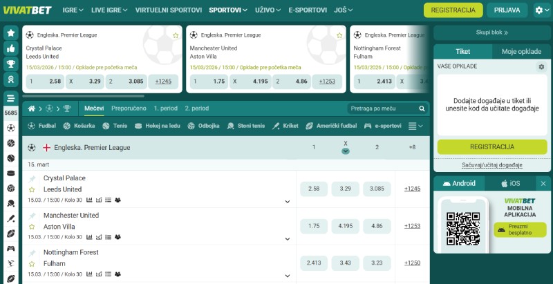 Vivat kladionica website